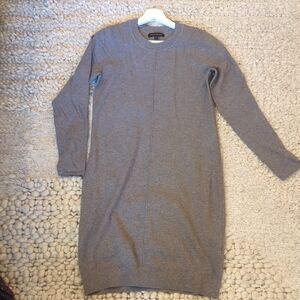 Banana Republic Long Sleeve Gray Dress
